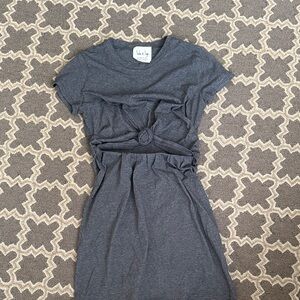 Sadie & Sage Gray Mini T-Shirt Dress